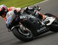 Stoner tests new Honda frame, engine