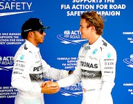 F1: Rosberg edges Hamilton for pole by 0.033sec!
