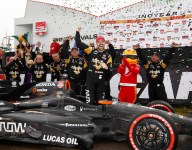 IndyCar: Hinchcliffe survives muddles and puddles to win NOLA