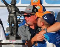 Stenhouse's dad has Victory Lane adventure