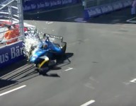 Video: Heavy crash in Montreal practice for Buemi
