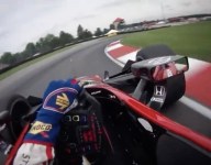 Visor Cam: Graham Rahal at Mid-Ohio