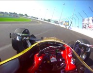 IndyCar Visor Cam: Hinchcliffe at Gateway