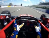 IndyCar video: Rahal Visor Cam at Pocono