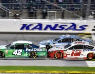 Larson's rear window dent attracts scrutiny from NASCAR