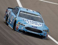 Harvick wins Kansas Cup pole