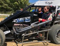 Bumper field assembles for USAC midget race at IMS