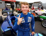 Monger takes British F3 pole in Donington return