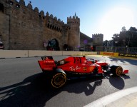 Leclerc leads chaotic Baku practice
