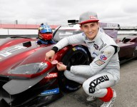 Jarvis’ Mazda edges Penske Acuras for Mid-Ohio pole