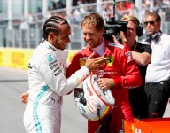 Vettel beats Hamilton to pole as Magnussen crash hurts Verstappen