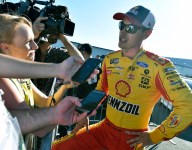 Late caution spoils Logano's Kentucky run