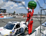 Chastain cruises to third victory as Truck Series playoff race tightens