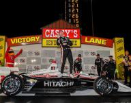 Newgarden storms to victory in weather-delayed Iowa 300
