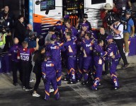 Gibbs apologizes for post-race celebration