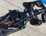 Hamilton demoted to fifth after Red Bull protest