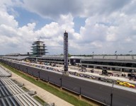 Multi-car wreck in the pits at Indy