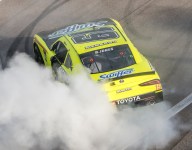 Jones ends Cindric's win streak with last-lap pass in Kansas Xfinity