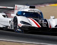 Mazda fastest, tempers flare in P2 at Laguna Seca