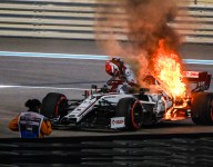 Bottas leads Hamilton in fire-interrupted Abu Dhabi practice