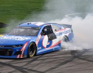 Larson wins at Las Vegas for first Cup victory since reinstatement