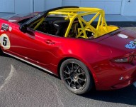 Cancer charity and Mazda MX-5 Cup constructor launch car wrap contest