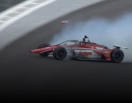 VeeKay crashes during Indy testing