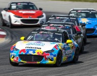 Rollan comes out on top of six-car battle for Mazda MX-5 Cup win at Mid-Ohio
