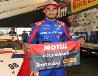 Francis masters rain, wins Lime Rock pole