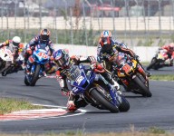 Gagne overcomes crash for 10th straight MotoAmerica win at BIR