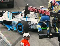 Heavy crash for Johnson in Nashville warm-up