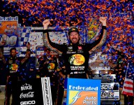 Truex rebounds from early penalty to win at Richmond