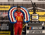 Wallace scores historic win in rain-shortened Cup race at Talladega