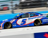 Larson surges to pole at Phoenix