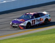 Hamlin paces crash-marred practice at Fontana