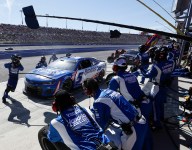 Larson surges late to Fontana victory after clash with Elliott