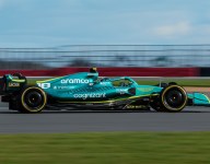 Aston Martin AMR22 hits the track