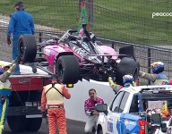 Castroneves crashes during IMS Open Test