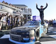Calamitous contact at the Glen yields second Xfinity win for Mayer