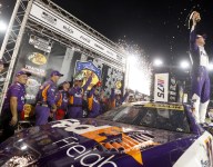 Hamlin handily wins Bristol, Logano eliminated from playoffs