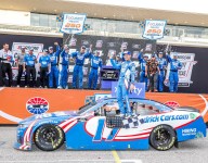Larson fends off aggressive van Gisbergen to win Xfinity at COTA